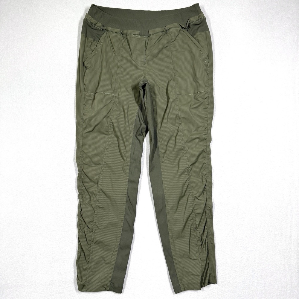 Lululemon Pants Womens 8 Studio Pull On Green Fatigue Performance Ankle Crop